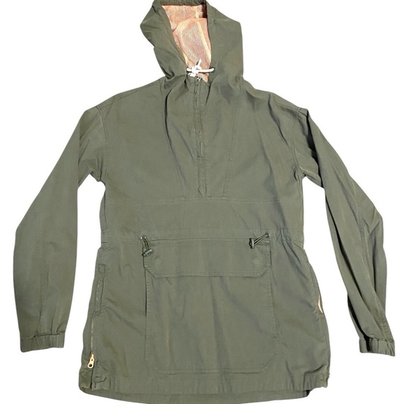 MARINE LAYER  Tacoma Anorak Utility Jacket Women's Oversized Small Green Hooded - Picture 6 of 16